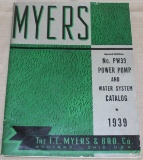 Myers 1939 Power Pump & Water System Catalog