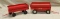 (2) -- 4 wheel farm wagons, 1 Tru-Scale having