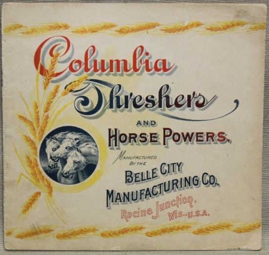 1901 Columbia Threshers & Horse Powers Catalog;