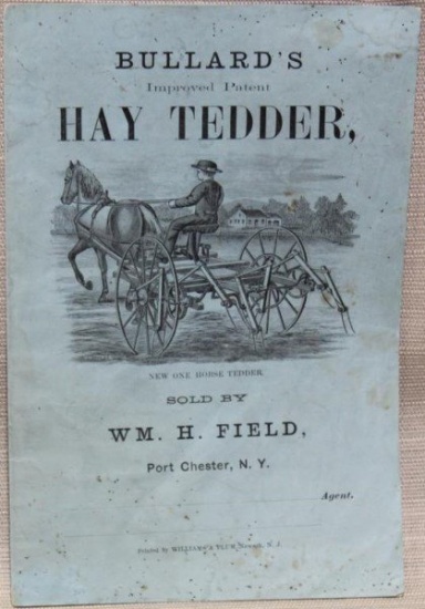 Ballard's Improved Patent Hay Tedder sales