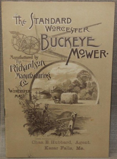 1890 Standard Worcester Buckeye Mower catalog,