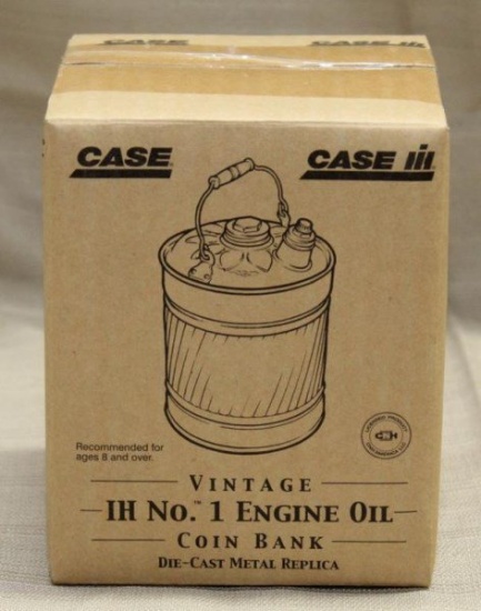 Case IH No. 1 Engine Oil coin bank; Vintage Series