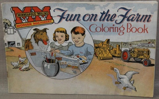 Minneapolis-Moline Fun on the Farm coloring book,