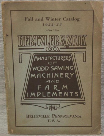 Fall & Winter 1922-23 Catalog No. 18 Hertzler &