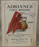 Adriance Corn Binders, 8 page catalog,