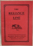 early 1900s catalog The Reliance Line - Brackett,