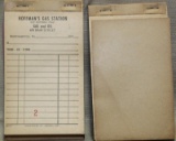 2 Invoice Pads from 1950s -- Hoffman's Gas