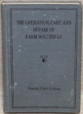 book - The Operation, Care and Repair of Farm