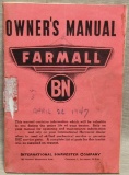 IHC Farmall BN Tractor Owner's Manual, 1946