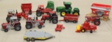 15 pieces 1/64 tractors and equipment