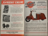 3 pcs -- Cushman Motor Scooter 4 page sales sheet,
