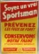 Cigarettes for Sportsmen -- poster in French -