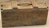 wooden MK.II 40mm A.A. Guns ammunition chest