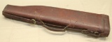 Take down rifle or shotgun case, leather, in very