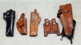 lot of leather holsters to include -- Bianachi