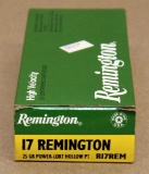 1 box 17 Remington 25 gr power loke