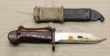 AK-47 style bayonet with scabbard