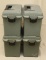 (4) Cabela's plastic ammo cans