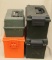 (4) assorted platic ammo cans