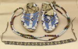 lot of beaded early Native American Indian items