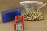 lot of .30-06, 43 brass cases, 10 fired cases,