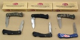 lot (6) Case single blade synthetic handle