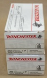 (2) boxes, 50 rounds per box Winchester