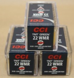 (3) boxes, 50 rounds per box CCI TNT green