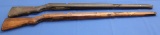 2 Arisaka rifle wood stocks showing some wear and