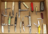 lot of 15 pocket knives to include both boy and