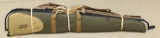 lot of (4) canvas sided padded long gun cases, Bob