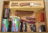 lot of 11 assorted knives mostly folding with