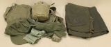 lot of canteen, belts, chemical & bio mask