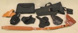 lot of 8 holsters - Uncle Mike's size 16, 1 & 4