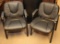 (4) office arm chairs, 2 rolling & 2 stationary