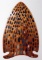 Arrowhead shaped projectile point display with