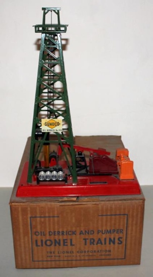 Lionel Trains Oil Derrick and Pumper No. 455; OB