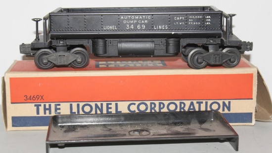 Lionel No. 3469X Automatic Dump Car, OB &