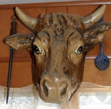 steer head that hung in Kern's Meat Market,