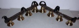 (2) sets of graduated shaft bells, 4 bells on each