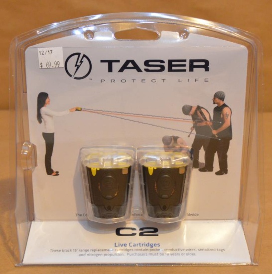 Taser live cartridges, 2 pack