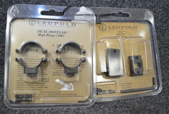 Leupold dual dovetailed high rings #49918