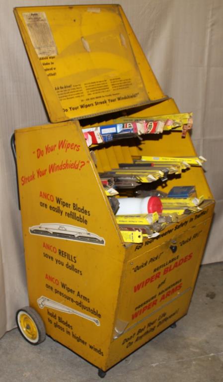 ANCO wiper blade cabinet(rolling) with 36+ | Proxibid