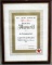 framed Texaco 15 Year Dealer Award