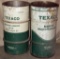 (2) Texaco 120 lb. lube barrels, EP 90 & MarFak