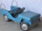 blue pressed steel Jeep kiddie carnival car,