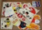 flat lot of assorted decals