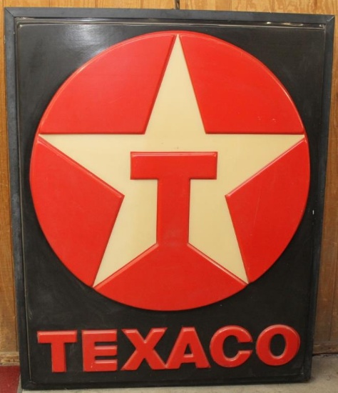 Texaco Plasti-Line Inc. lighted sign, 2 sides