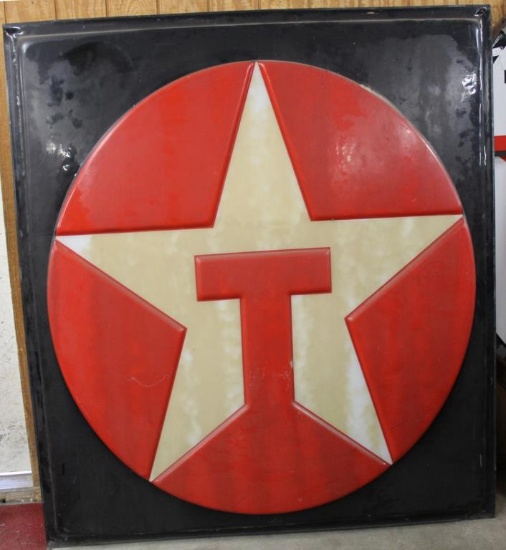(2) Texaco Star plastic sign panels