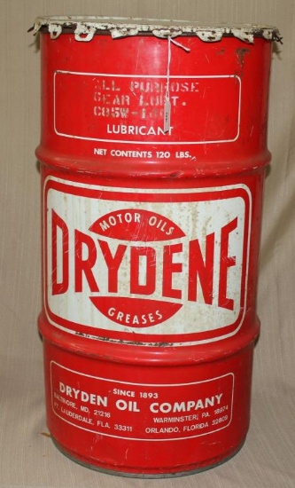 Drydene 120 lbs. Barrell gear lube, empty